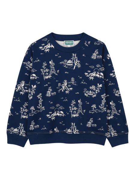  Kenzo Kids Printed Sweatshirt - Blue 