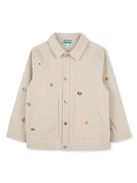  Kenzo Kids Striped Jacket - Neutrals 