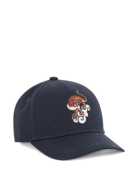  Kenzo Kids Tiger-embroidered Baseball Cap - Blue 