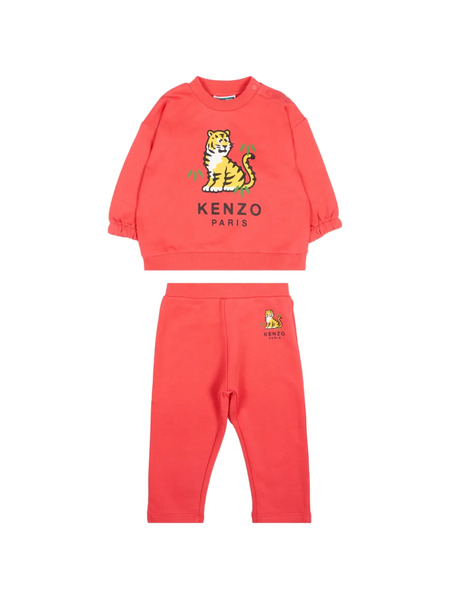  Kenzo Kids Tiger-print Tracksuit - Red 