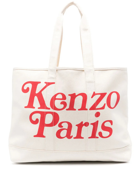  Kenzo Large Utility Tote Bag - Neutrals 