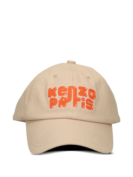  Kenzo Logo-embroidered Cap - Neutrals 