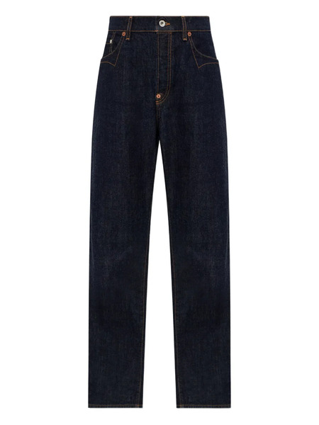  Kenzo Logo-embroidered Jeans - Blue 