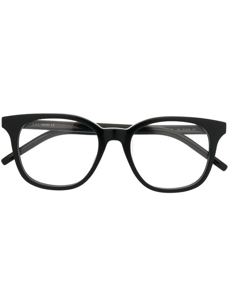  Kenzo Logo-hinge Rounded Glasses - Black 