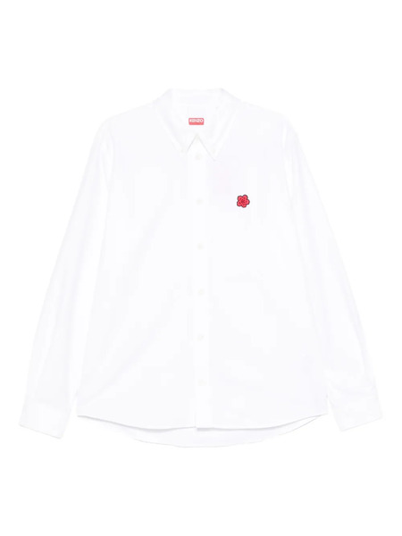  Kenzo Logo-patch Shirt - White 