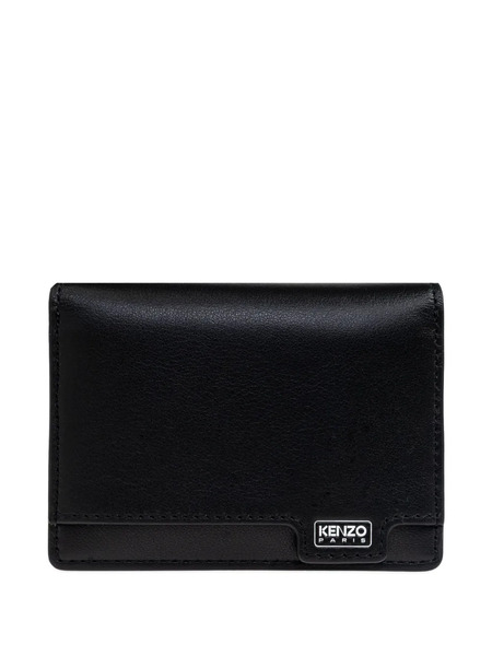  Kenzo Logo Plaque Cardholder - Black 