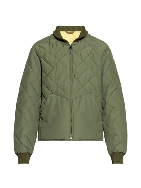  Kenzo Long-detail Quilted Jacket - Green 