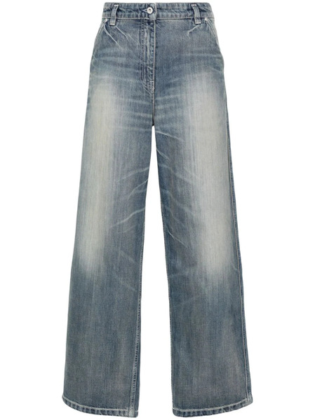  Kenzo Low-rise Wide-leg Jeans - Blue 