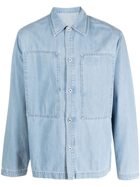  Kenzo Patch-design Denim Shirt - Blue 