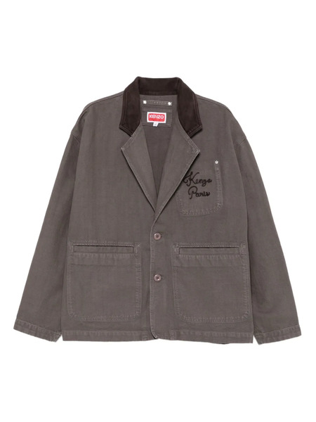  Kenzo Patch-pocket Cotton Jacket - Brown 