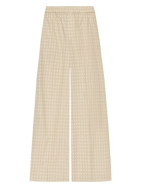  Kenzo Pattern-jacquard Trousers - Neutrals 