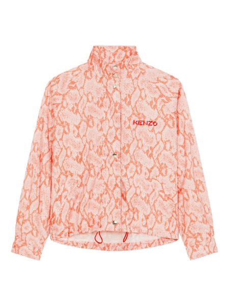  Kenzo Python-pattern Zip Jacket - Orange 