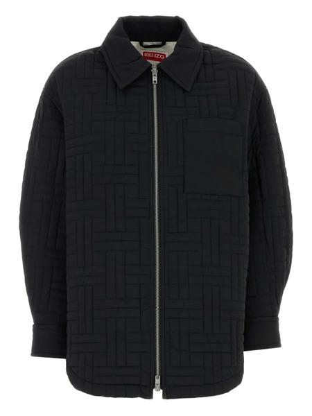  Kenzo Quilted Long-sleeves Jacket - Black 