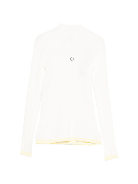  Kenzo Ribbed Logo Sweater - White 
