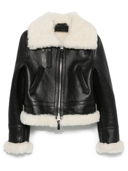  Kenzo Shearling-trim Jacket - Black 
