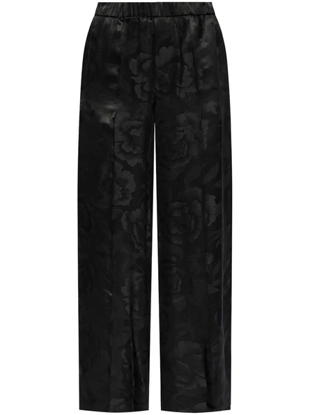  Kenzo Silk-blend Straight Pants - Black 