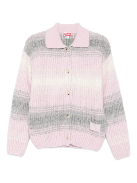  Kenzo Striped Cardigan - Pink 