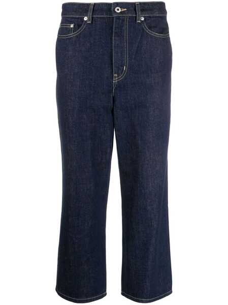  Kenzo Sumire Cropped Jeans - Blue 