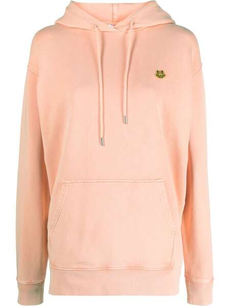  Kenzo Tiger Crest Oversized Hoodie - Orange 