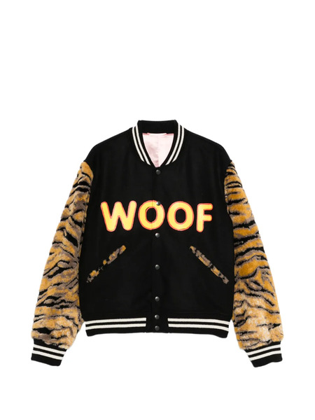  Kenzo Tiger-print Logo Jacket - Black 