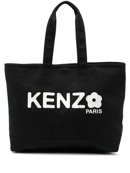  Kenzo Utility Canvas Tote Bag - Black 