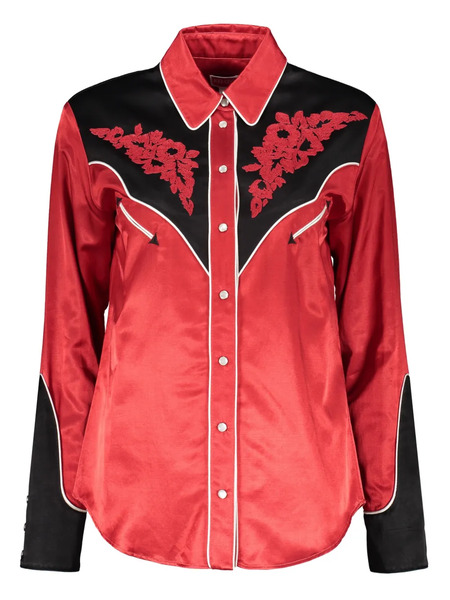  Kenzo Western Flower Shirt - Red 