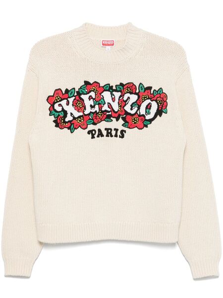  Kenzo X Verdy Logo-patch Sweater - Neutrals 
