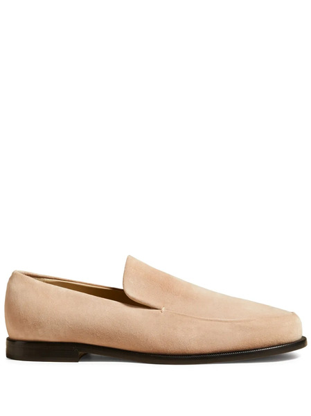  Khaite Alessio Suede Loafers - Neutrals 