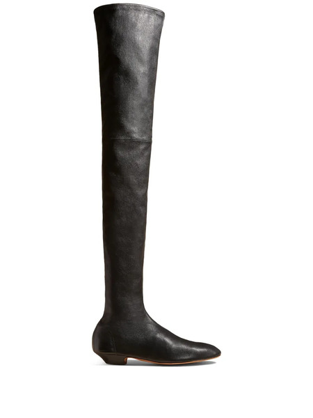  Khaite Apollo Leather Boots - Black 