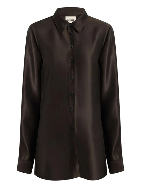  Khaite Auryn Shirt - Brown 