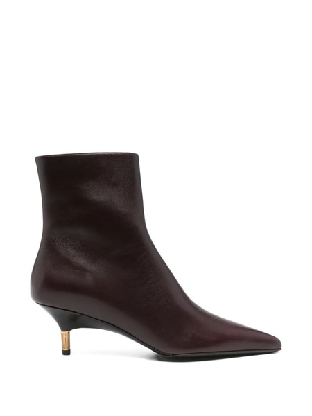  Khaite Bella Pointed Ankle Boots - Red 