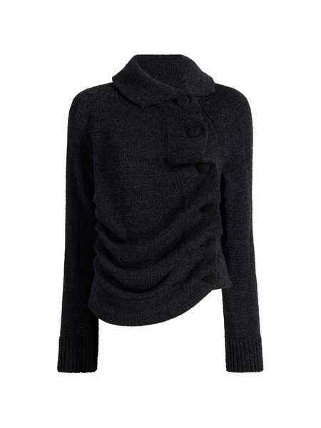  Khaite Buttoned Cardigan - Grey 