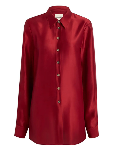  Khaite Buttoned Shirt - Red 
