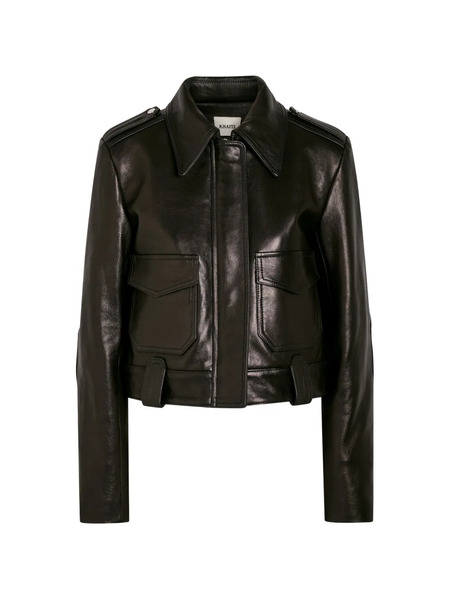  Khaite Cordelia Pocket Collar Jacket - Black 