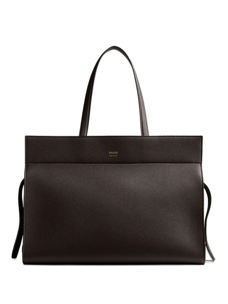  Khaite Crosby Two-handle Zip-closure Shoulder Bag - Brown 