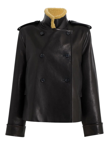  Khaite Dean Leather Jacket - Black 