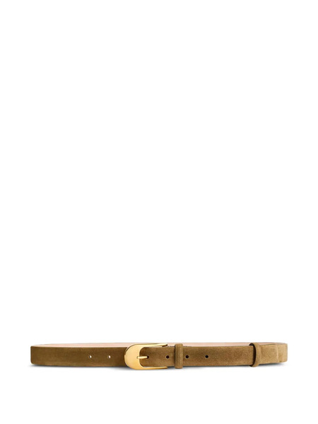  Khaite Dome Leather Belt - Neutrals 
