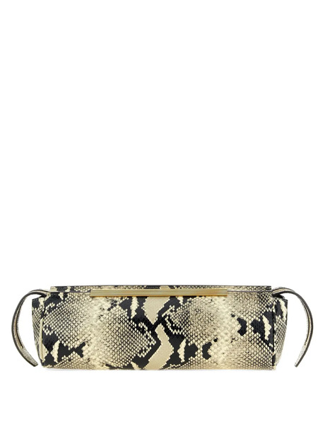  Khaite Donna Python-print Clutch Bag - Neutrals 