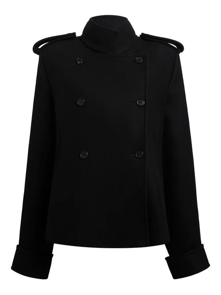  Khaite Double-breasted Epaulet Jacket - Black 