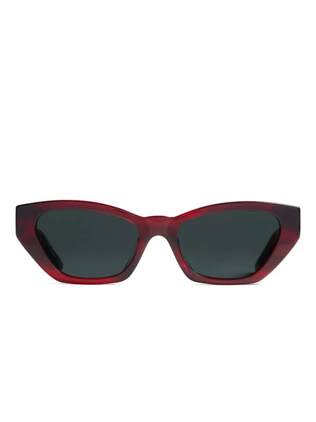  Khaite Geometric Frame Sunglasses - Red 