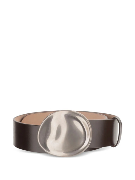  Khaite Keefe Oval-buckle Belt - Brown 