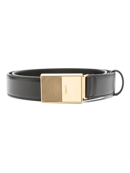  Khaite Leather Belt - Black 