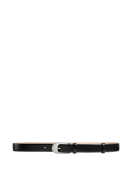  Khaite Leather Belt - Black 