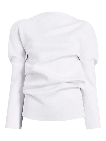  Khaite Lovisa Long-sleeve Top - White 