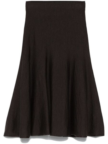  Khaite Mayu Midi Skirt - Brown 
