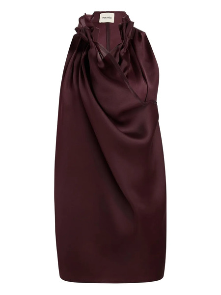  Khaite Meegan Ruffled-collar Top - Red 