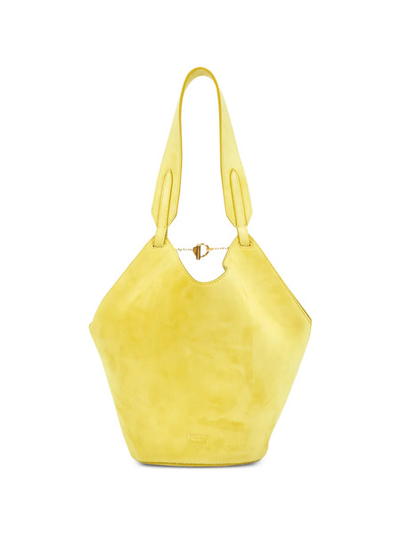  Khaite Mini Lotus Chain Tote Bag - Yellow 