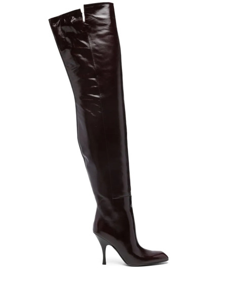  Khaite 100mm Colt Over-the-knee Boots - Red 