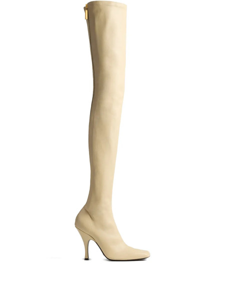  Khaite 100mm Eva Boots - Neutrals 