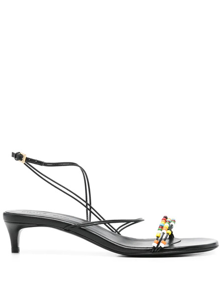  Khaite 35mm Loop Sandals - Black 